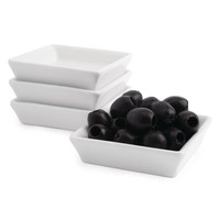 White porcelain olive serving dish | 12 pieces