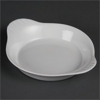White porcelain dishes serving plate | 6 pieces