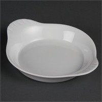 White porcelain serving plates | 6 pieces