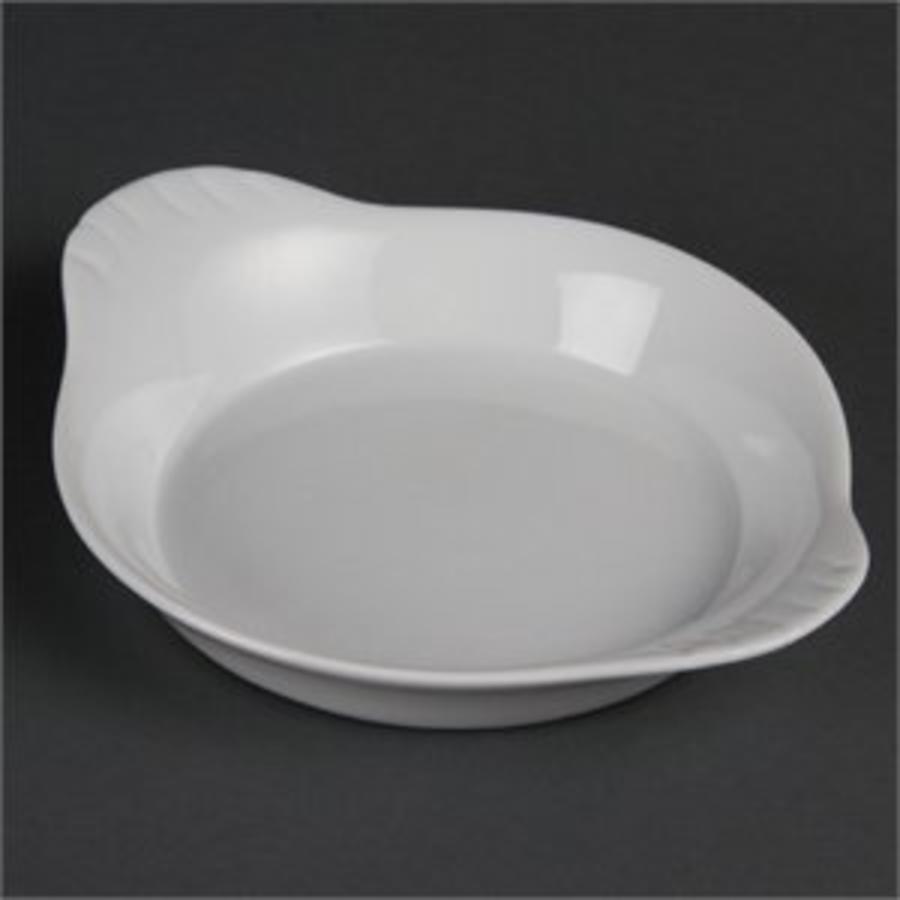 White porcelain serving plates | 6 pieces