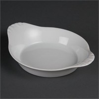 Plat à gratin rond en porcelaine | pièces 6