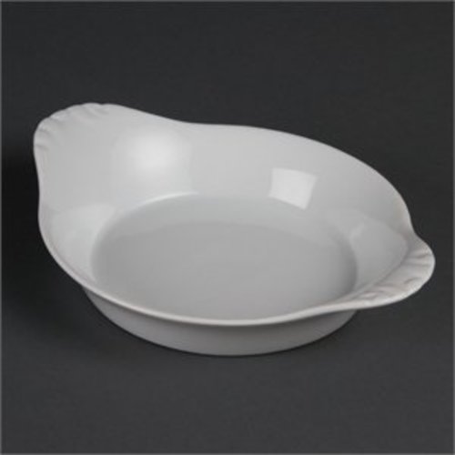  Olympia Porcelain round gratin dish | pieces 6 