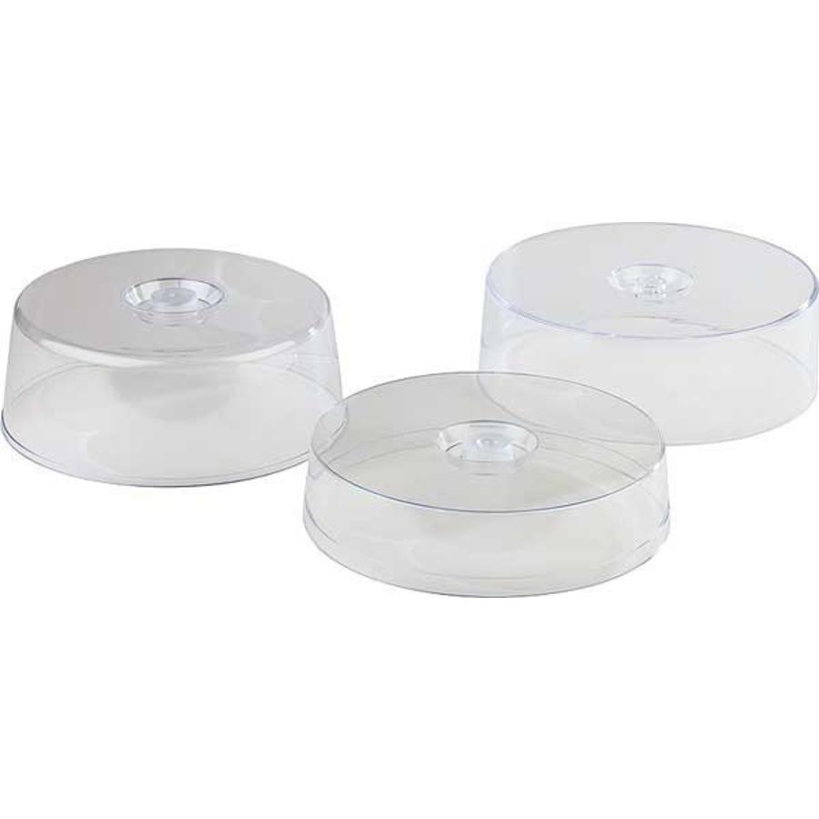 Couvercle pour assiette ronde en plastique Ø30x9,5cm