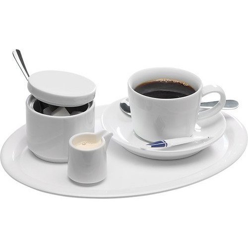  APS Plats de service blancs 26 x 20 x 1,5 cm 