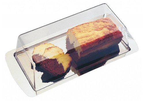  APS Plat à gâteau en acier inoxydable 37x16x10 cm 