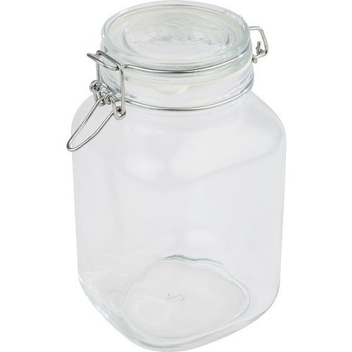  APS Glass preserving jar / storage jar with clip closure, 2 l 