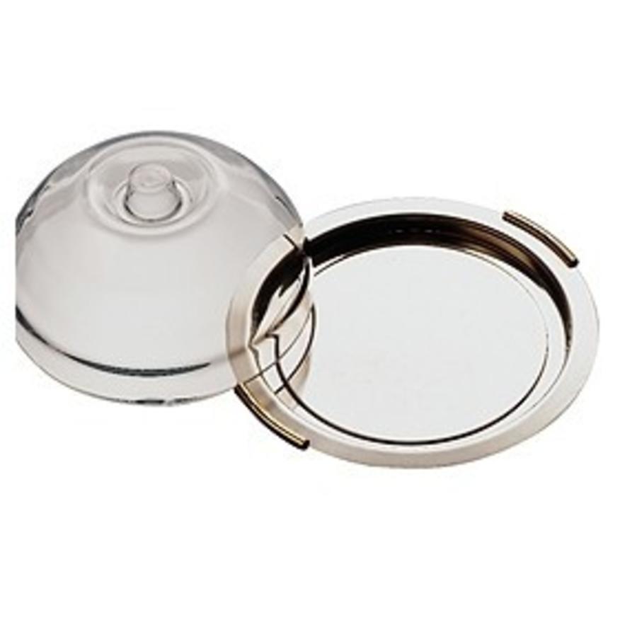 Cheese platter small round stainless steel Ø 22 cm