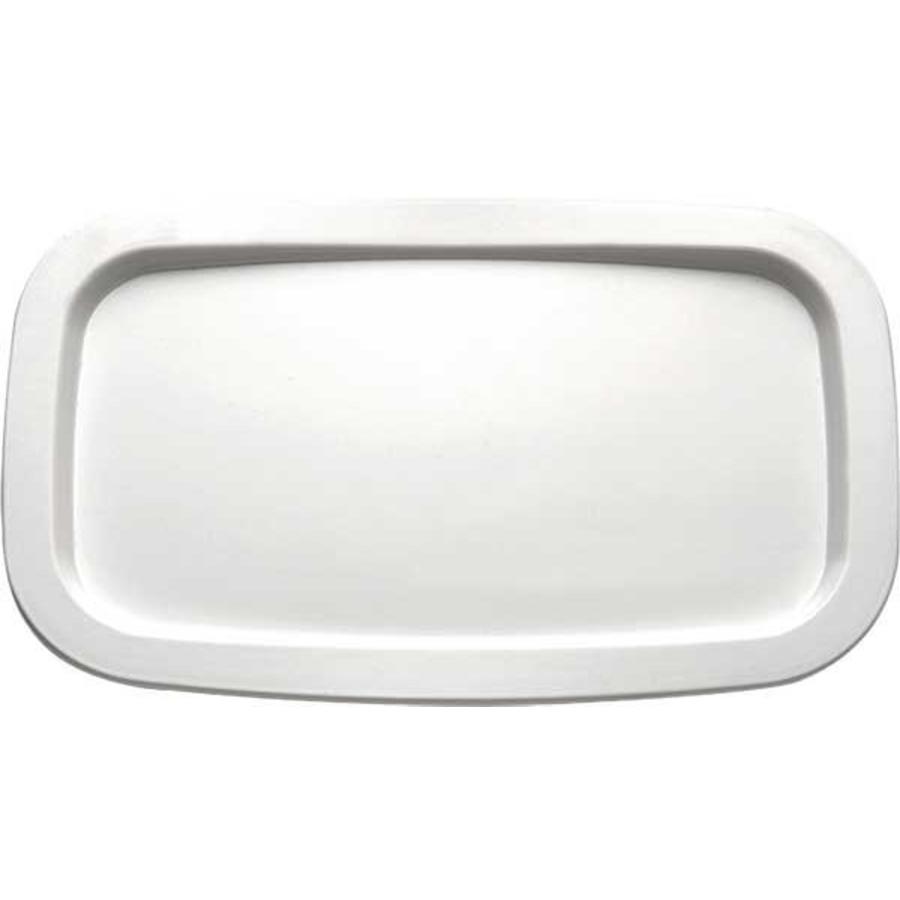 Dish Rectangular White Melamine | 1/4 GN