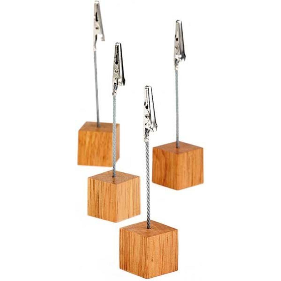 Porte-numéro de table 3 x 3 x 12 cm | 4 pièces