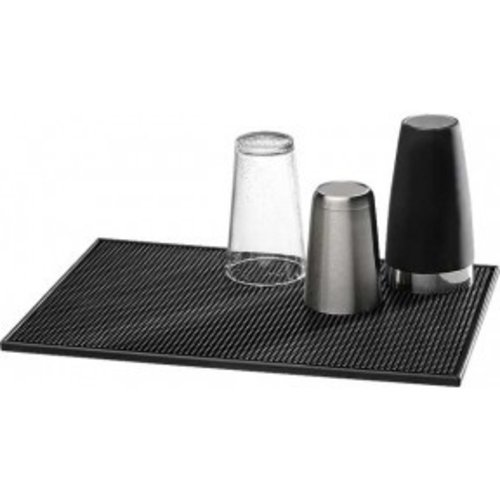  APS Tapis de bar Noir | 30 x 15 cm 
