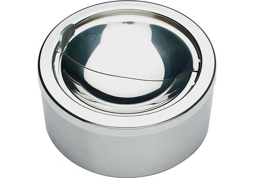  APS Round Ashtray Stainless Steel | Ø12cm 