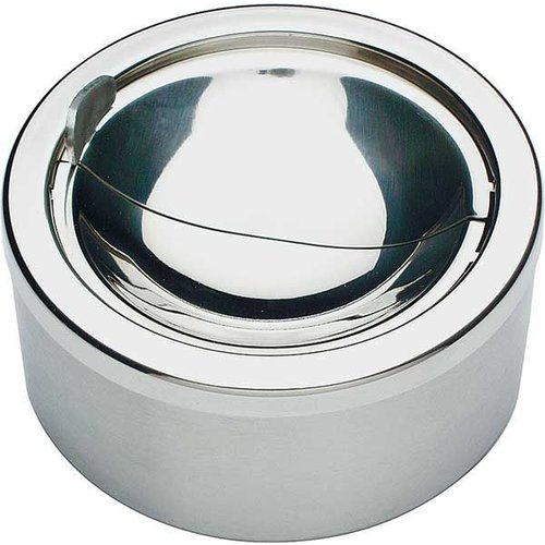  APS Cendrier rond en acier inoxydable | Ø12cm 