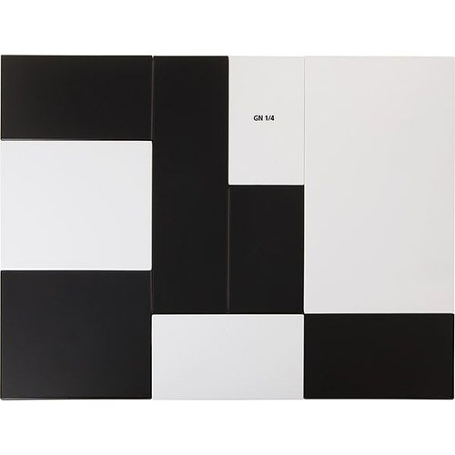  APS Serving tray made of melamine white 26.5x16.2x1.5cm 