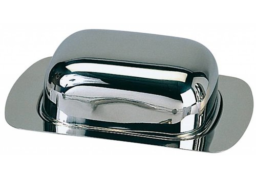  APS Butter dish stainless steel - BUFFET SERIES 18x12.5cm 