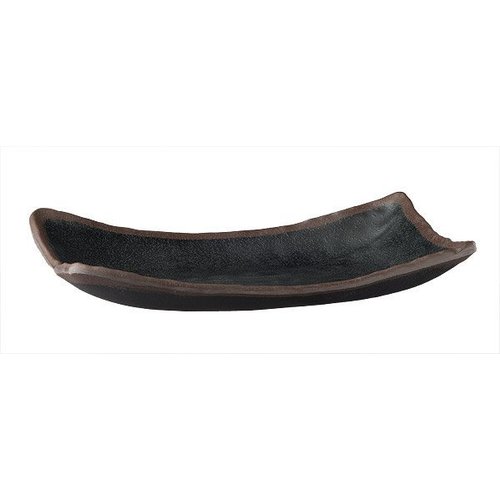  APS Plat de service Mélamine Noir | 27x17cm 