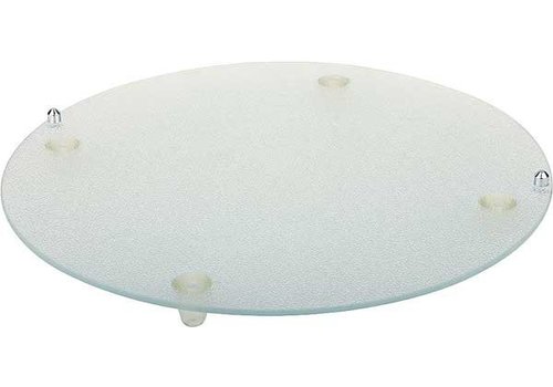  APS Plateau de service en verre antidérapant et résistant aux rayures Ø 38 cm 