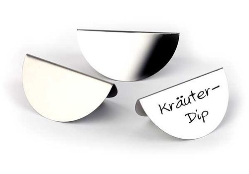  APS Assiettes de table de buffet en acier inoxydable | 3 pièces 
