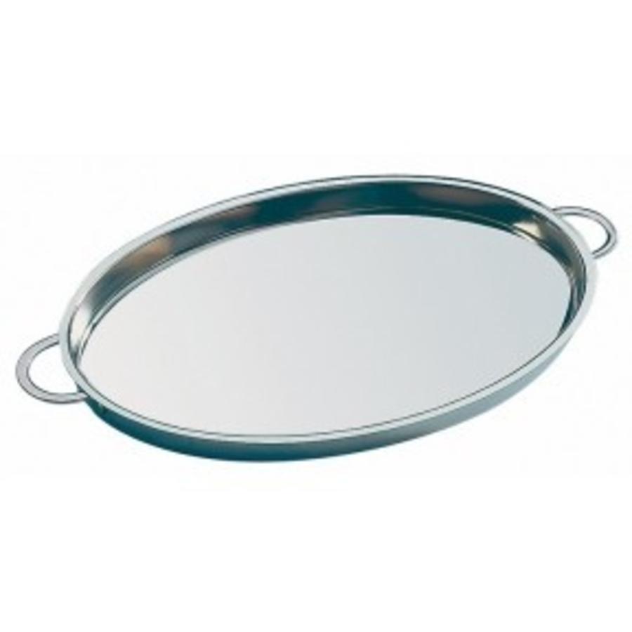 Assiettes de service en acier inoxydable 26,5x19,5 cm