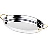 APS Plats de service de luxe en acier inoxydable 26,5x19,5x3,5 cm