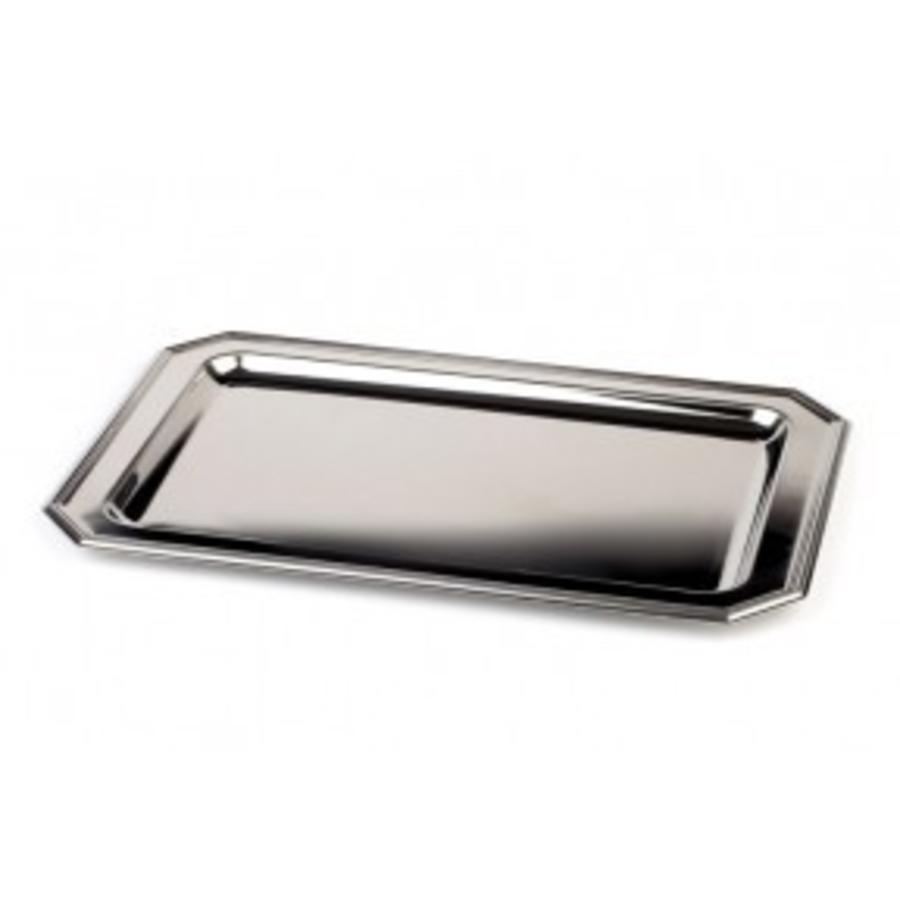 Luxury stainless steel bowl rectangular | 48x30 cm