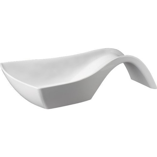  APS White melamine bowl | with wave 