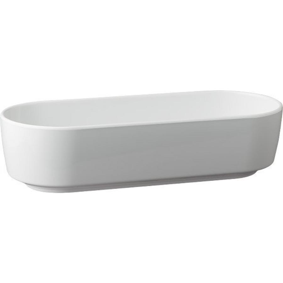 White bowl with high edge