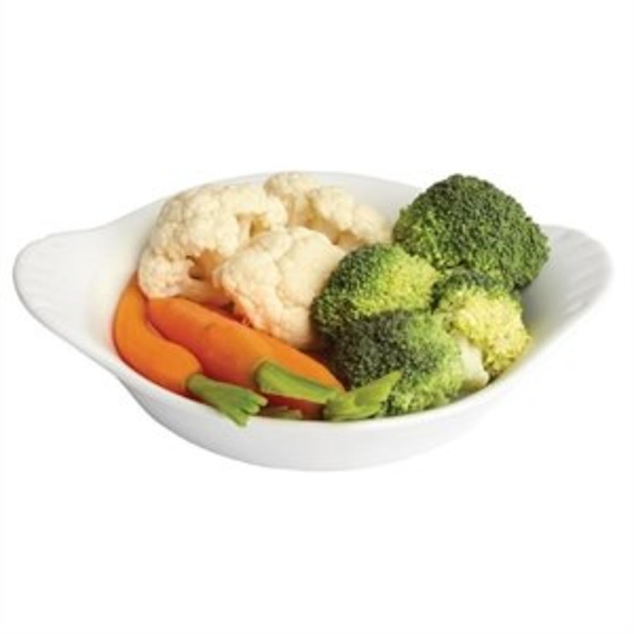 White porcelain serving plates | 6 pieces