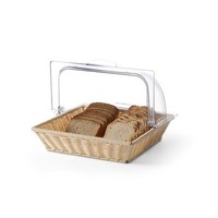 Corbeille à pain avec couvercle en polycarbonate
