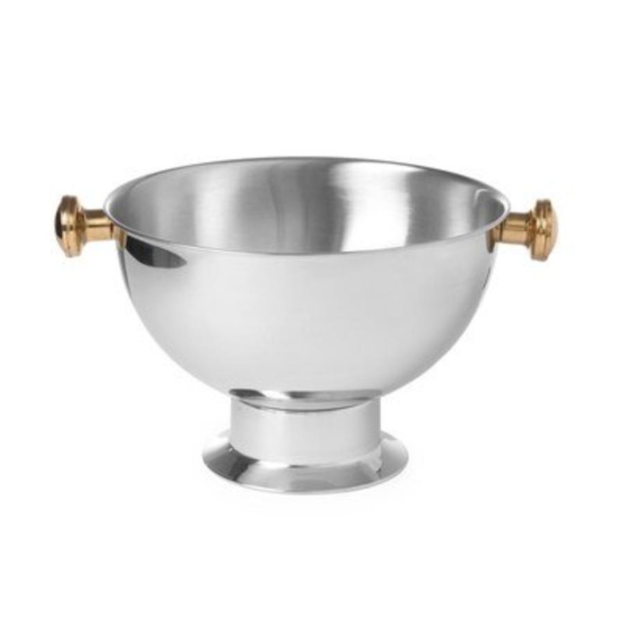 Champagne cooler stainless steel with handles