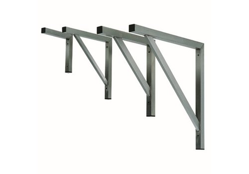  HorecaTraders Industrial stainless steel shelf holder 325x325 mm 