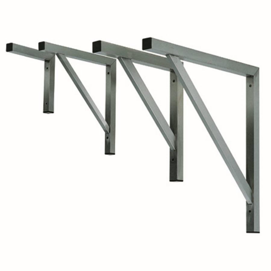 Industrial stainless steel shelf holder 375x375 mm