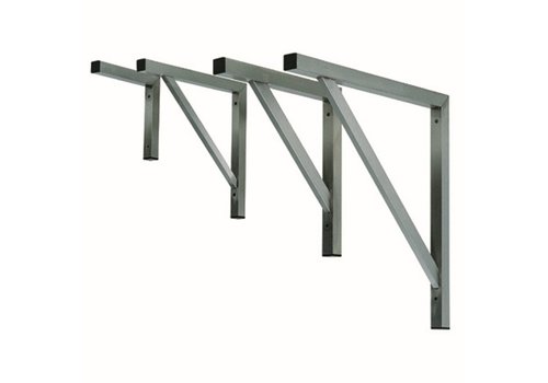  HorecaTraders Industrial stainless steel shelf holder 575x575 mm 