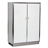 HorecaTraders Stainless steel catering porcelain china cabinet 190 cm