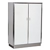 HorecaTraders Stainless steel catering porcelain china cabinet 130 cm