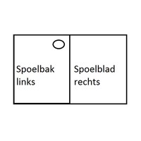 RVS Spoeltafel met Onderkast Spoelbak Links | 140x70x90 cm