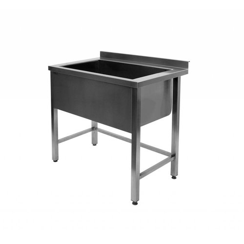  HorecaTraders Stainless steel sink | large sink | 120x70x85 cm 