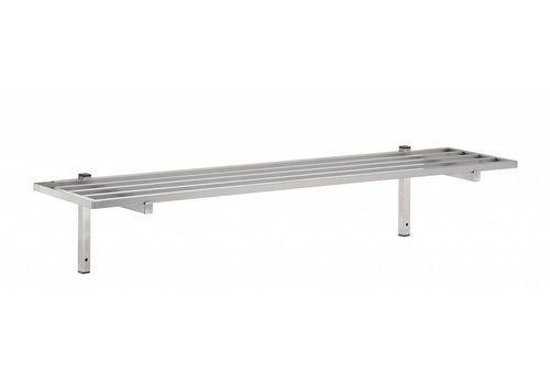  HorecaTraders Grid Wall Shelf Stainless Steel | 6 Formats 