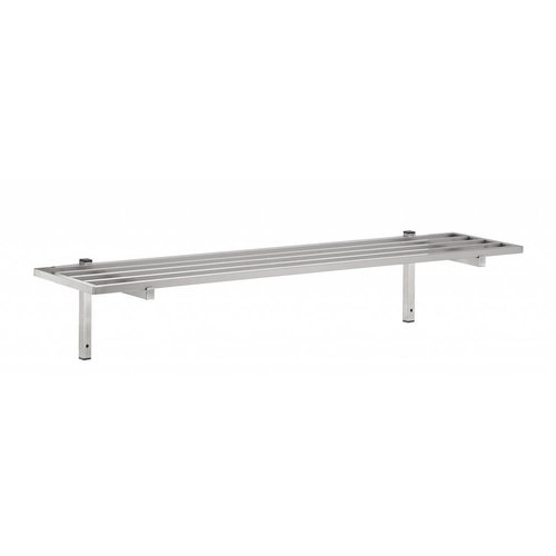  HorecaTraders Grid Wall Shelf Stainless Steel | 6 Formats 