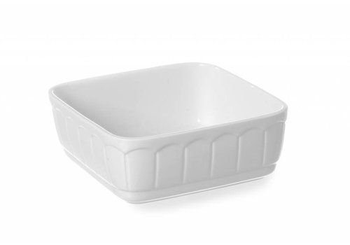  Hendi Plat à four en porcelaine blanche 16,5 x 16,5 cm (6 pièces) 