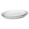 Hendi Plat de service ovale en porcelaine blanche 28x18 cm (6 pièces)