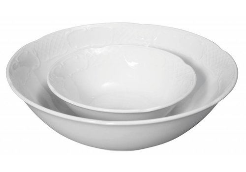  Hendi White Hotel Porcelain Salad Bowl | 14x4.5 cm (12 pieces) 