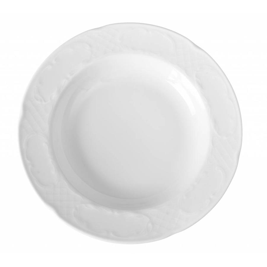 Deep Porcelain Dinner Plate | Ø23.5 cm (12 pieces)