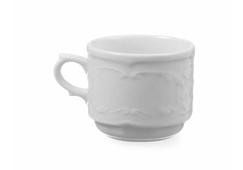  Hendi Tasse à cappuccino blanche en porcelaine | 250 ml (12 pièces) 