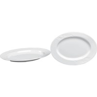 Porcelain Serving Dishes Oval White | 34x24cm (6 pieces)