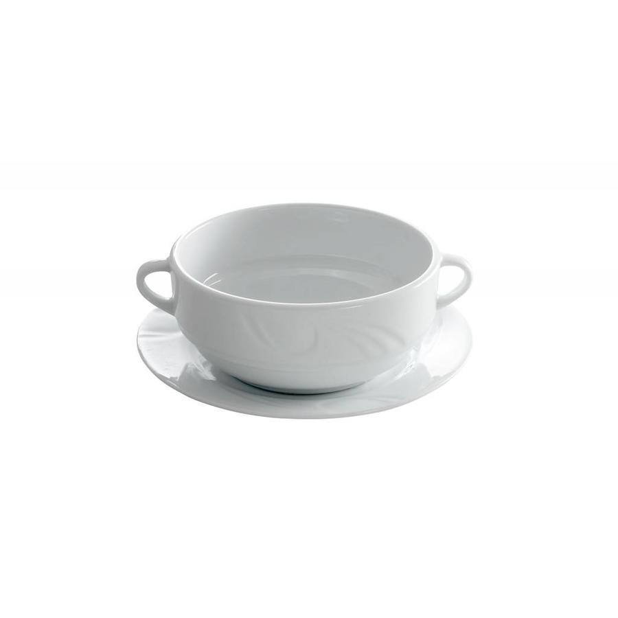 Dish For Soup Bowl Porcelain | 18cm (12 pieces)