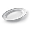 Hendi Plats de service ovales en porcelaine blanche | 34x24cm (6 pièces)