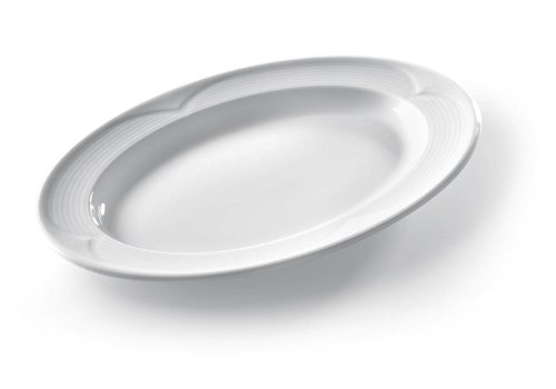  Hendi Oval Serving Dishes White Porcelain | 34x24cm (6 pieces) 