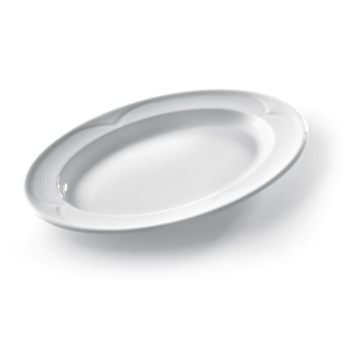 Hendi Oval Serving Dishes White Porcelain | 34x24cm (6 pieces) 