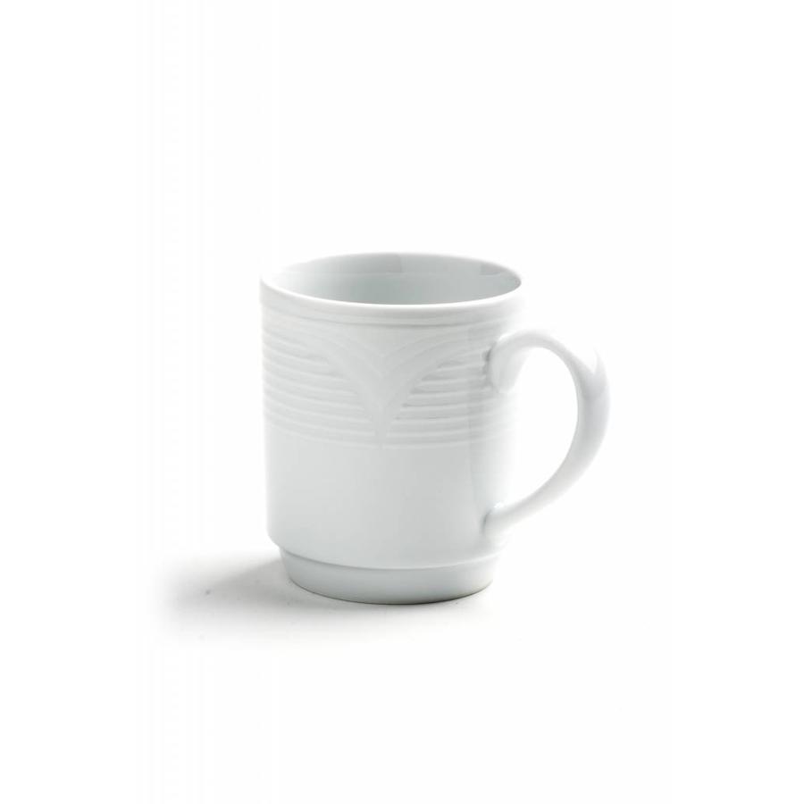 Tasse à café/thé en porcelaine Hendi | 220 ml (12 pièces)