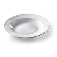 Assiette à pâtes creuse en porcelaine blanche Hendi | 22 cm (12 pièces)